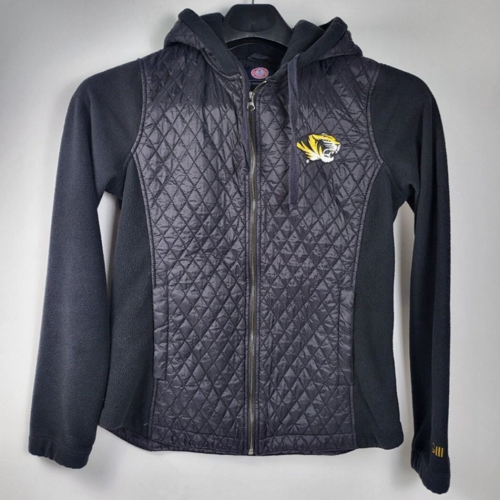 G-III Sports by Carl Banks Black Missouri Tigers Full Zip Hooded Jacket Size M